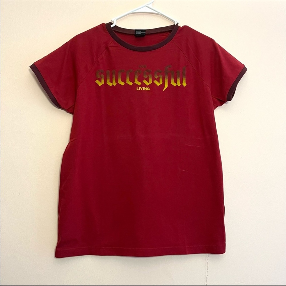 Diesel "Successful Living" Red short sleeve t-shirt size Medium Men's round neck